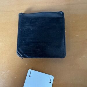 Louis Vuitton black Epi bi fold wallet